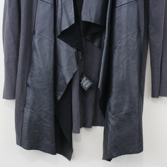 Rozae Nichols 100% Leather Open Cardigan M312 - Picture 3 of 7